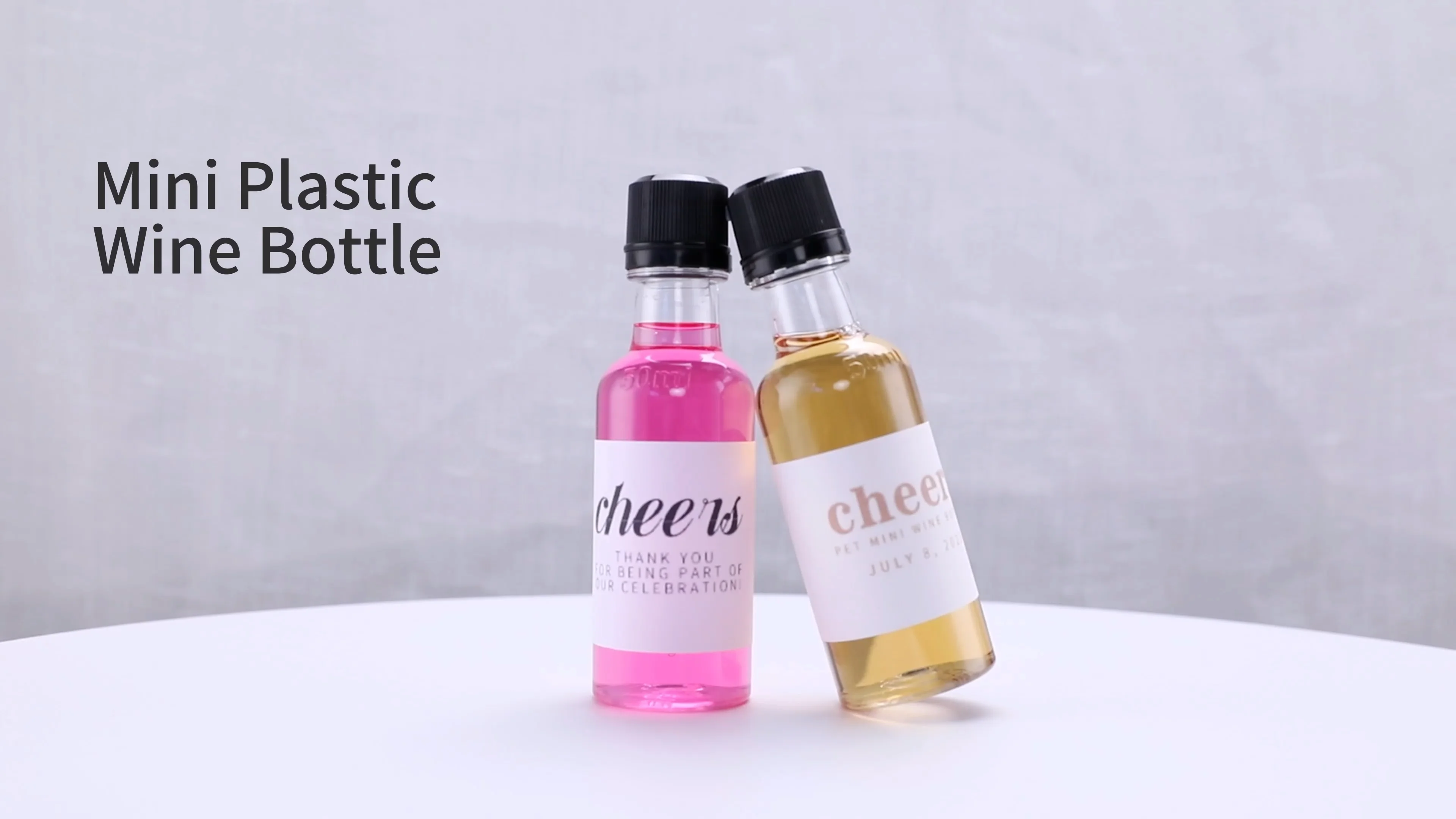 50ml Mini Liquor Whiskey Vodka Soda Spirits Pet Bottle For Wine Juice