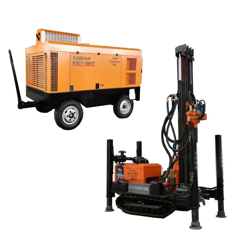 
 hot selling KAISHAN portable water well drilling rig machine