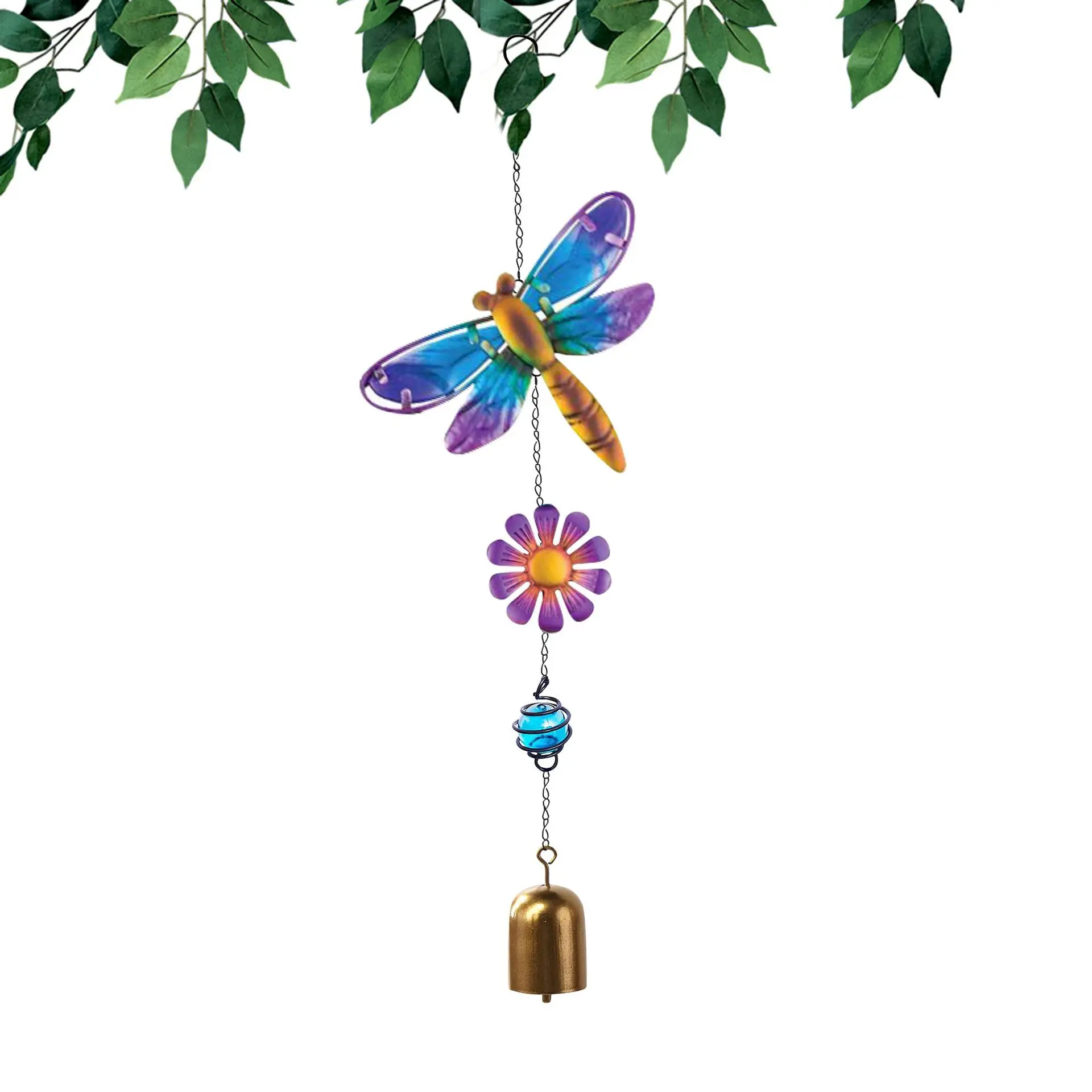  hanging metal door window chimes dragonfly