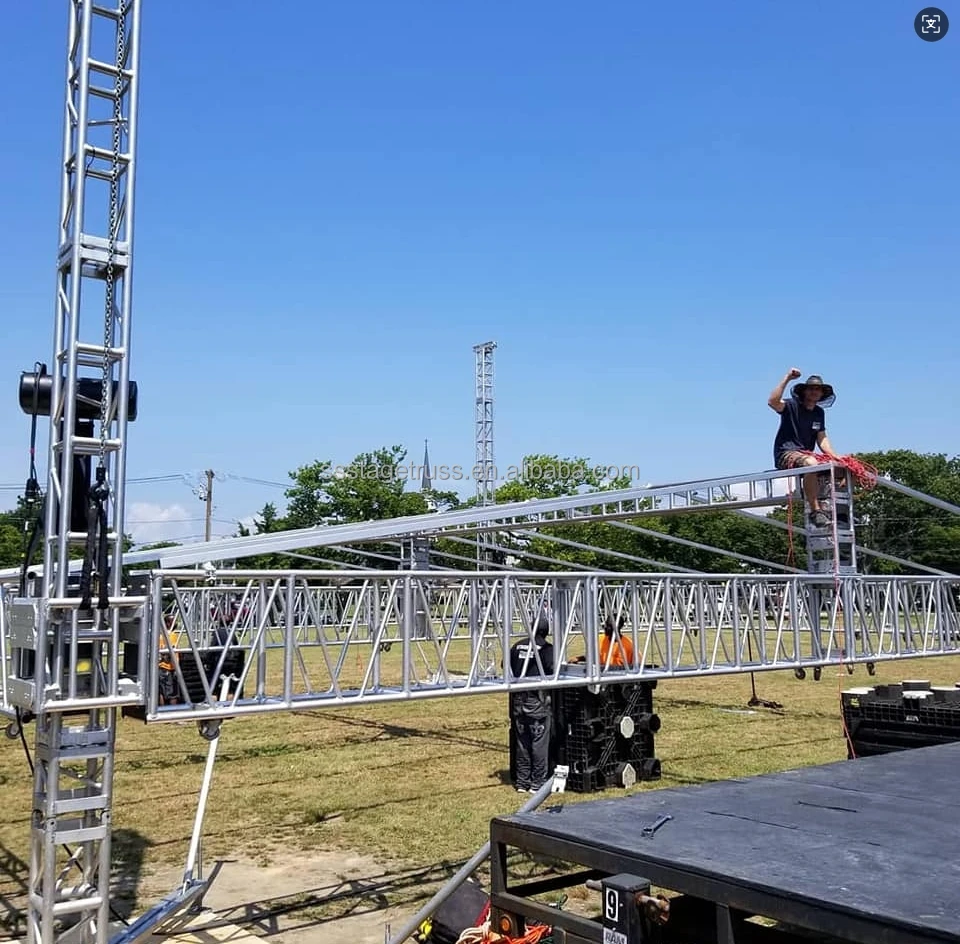 product aluminum truss outdoor event stage truss concert lighting speaker suspension audio hanging lifting system-6