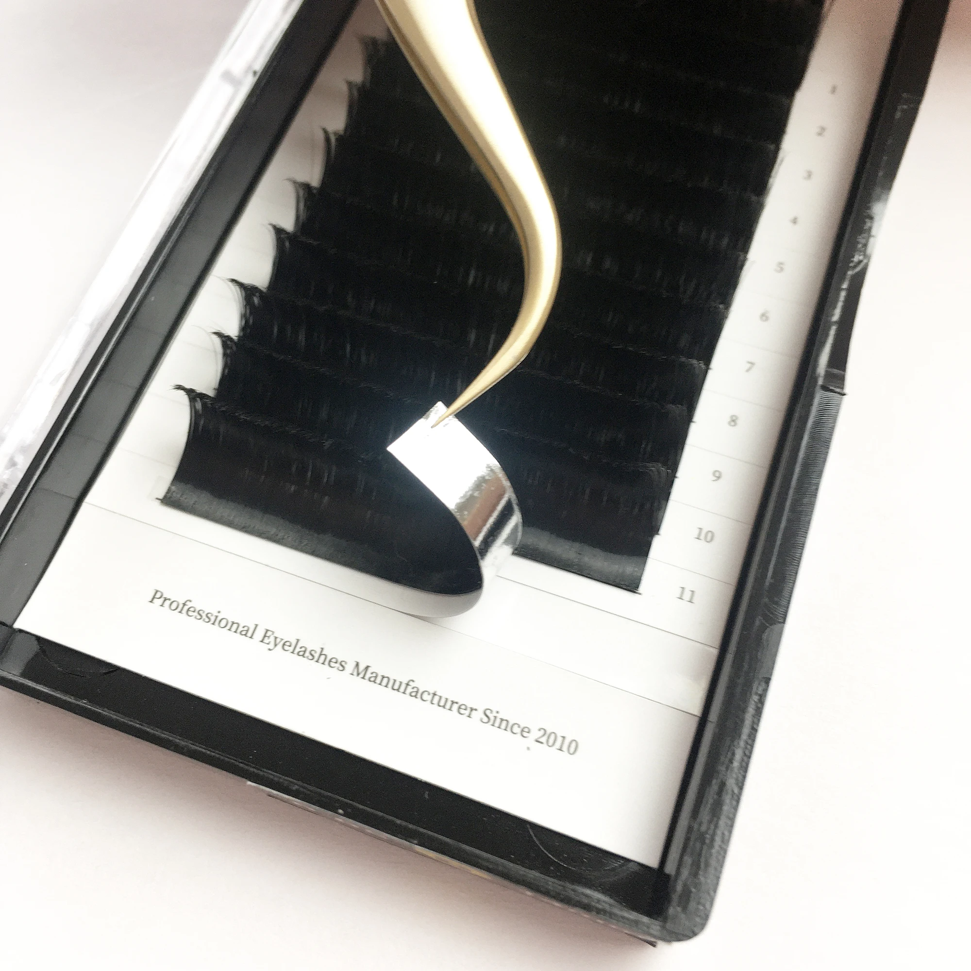 Горячая продажа супер черный эллипс плоские ресницы для наращивания плоские ресницы