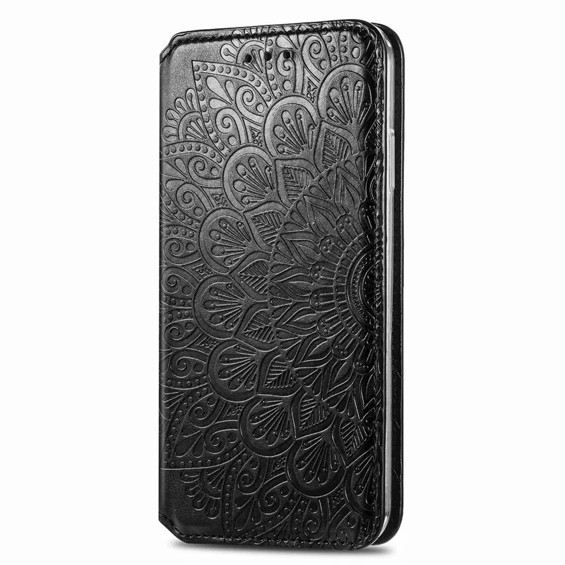 Custodia Portafoglio In Pelle Per Blackview A200 Pro - Flip Book Con Supporto, 3 Slot Carte E Tasca, Chiusura Magnetica - Nero - 3