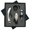 Ensemble de 4 pièces : couteau à poncer, bec verseur, bouchon anti-goutte, anneau anti-goutte, boîte noire.