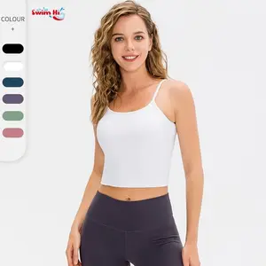 Wholesale Gym Fitness Cross Back Sports Bra Backless Open Back Yoga Sports Bra Women