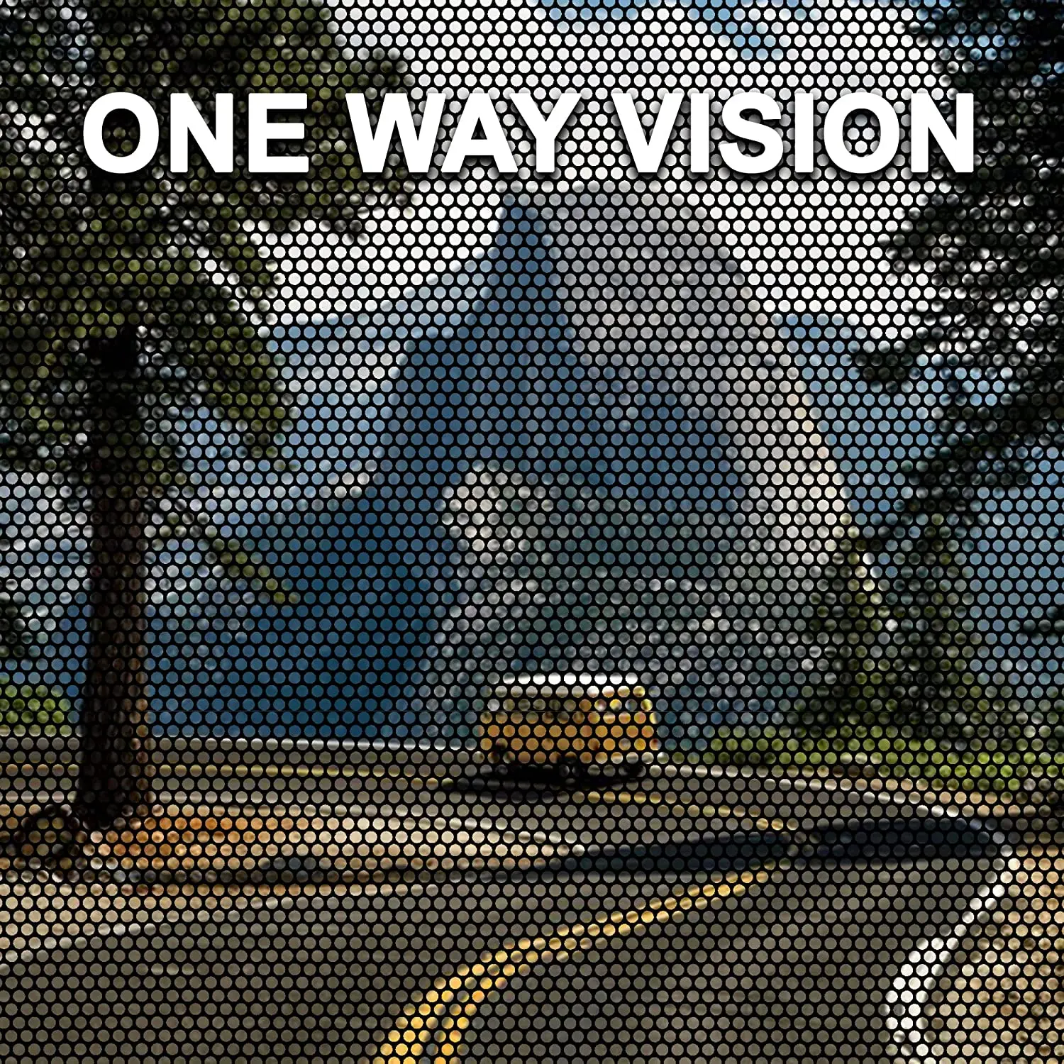 Custom Print PVC Perforated One Way Vision Graphics Waterproof Glass Car Window Covering Perforated Sticker