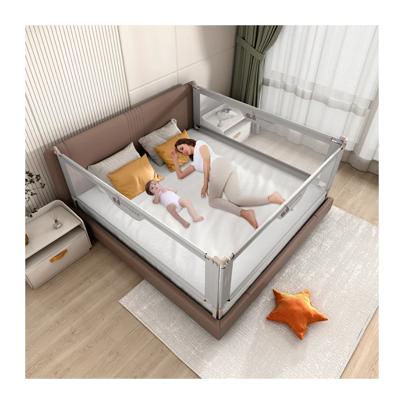 Baby Bed Safety Guard Rails Multiple Patterns Easy Removal