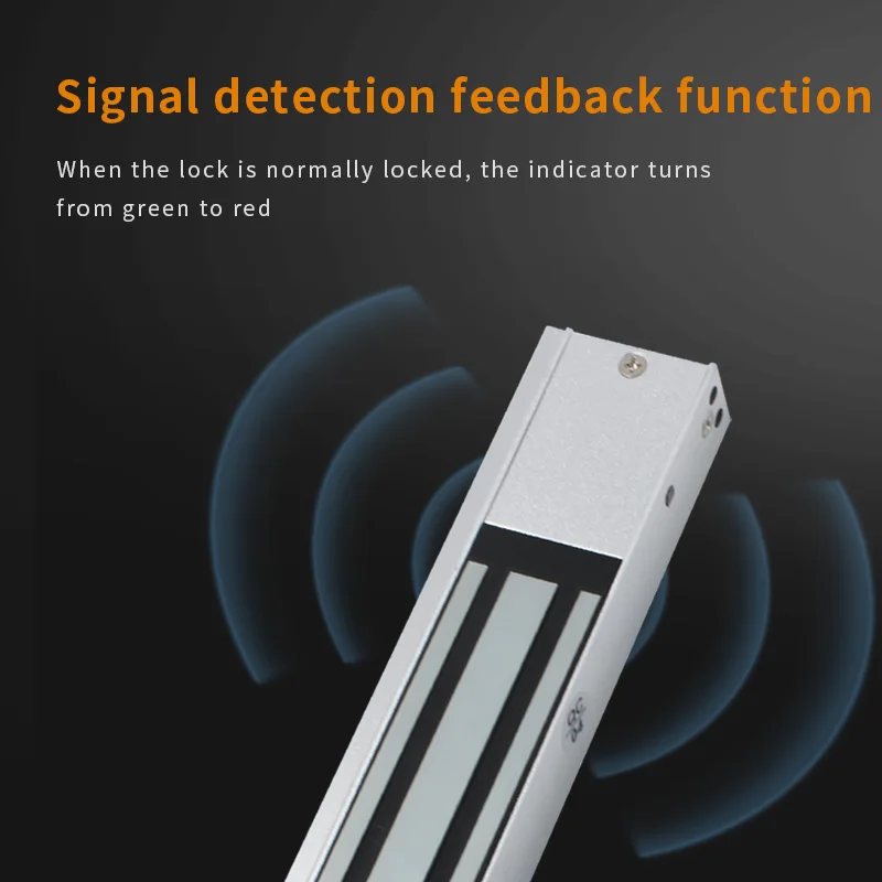 Electromagnetic Lock Automatic Unlock DC 12V 280kg 600Lbs Access Control Single Door Magnetic Lock for Sliding Door