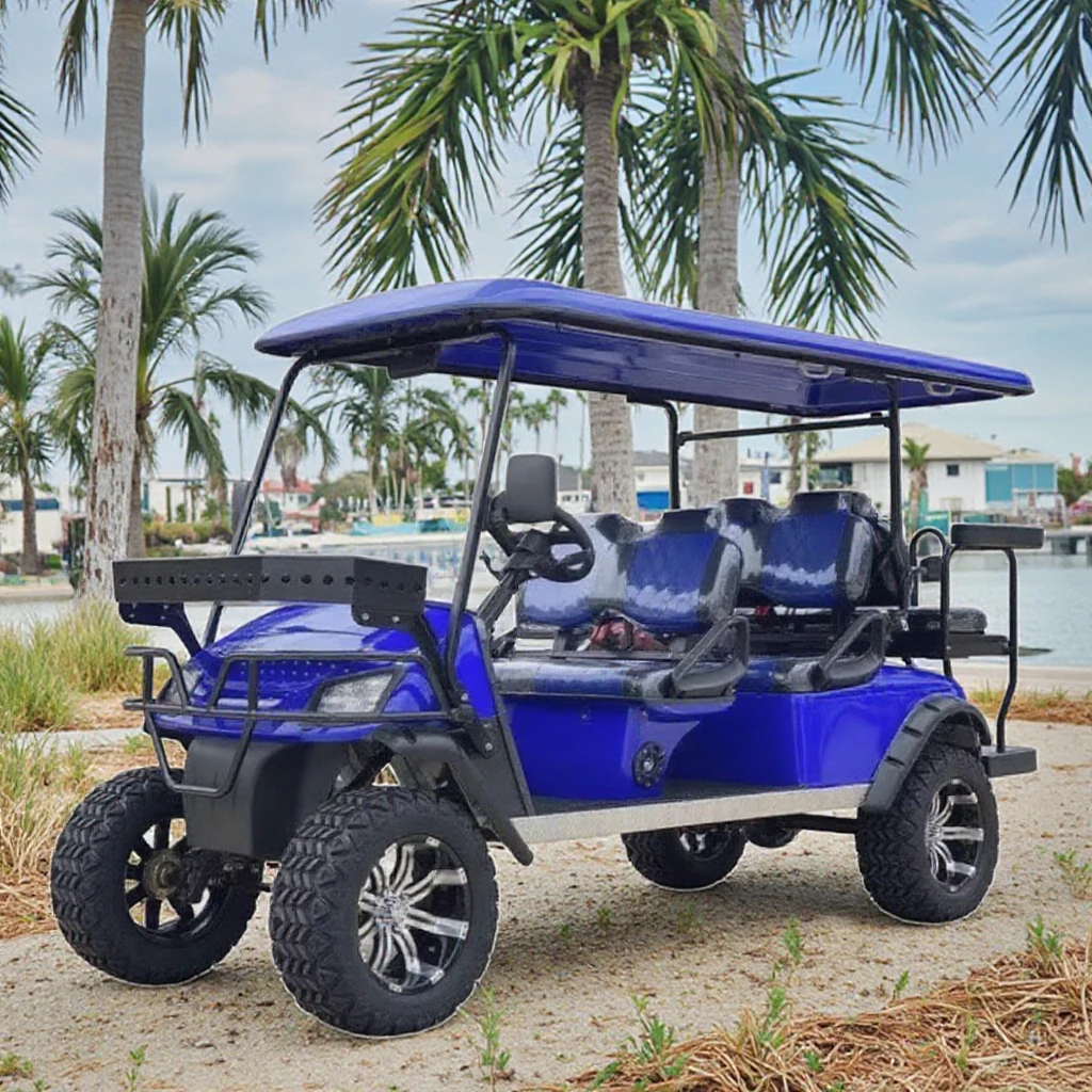 WELIFTRICH 5 Seater 6 Seater 6 Passenger Golf Cart 4 Wheel Electric Golf Cart Optional off Road