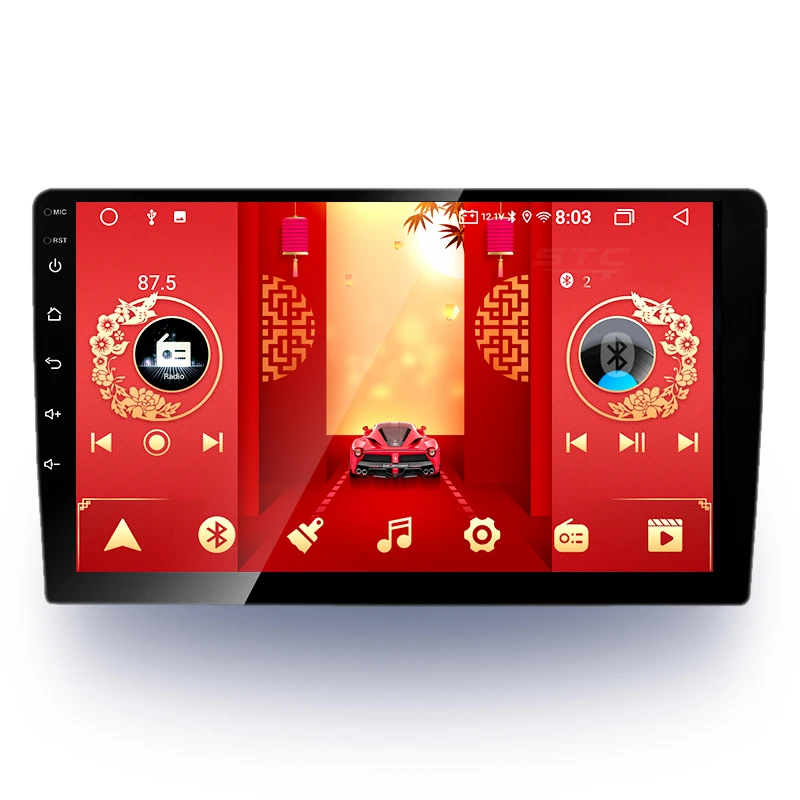 STC Universal  9" 10" Android Autoradio Navigation GPS WIFI BT FM Car Radio for A3 Android Navigation Touch Screen