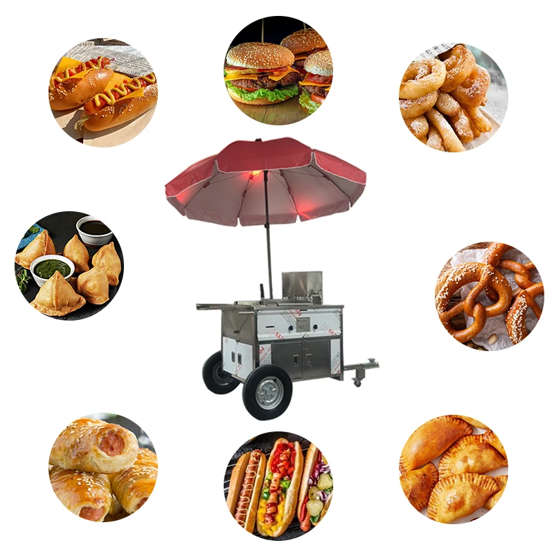 Mobile Stall Mobile Stall Multifunctional Street Breakfast Fast Food Barbecue Fried Food Truck