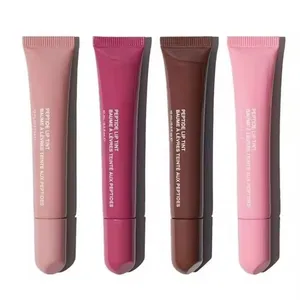 High Quality Rhooe PEPTIDE Lip Treatment Vegan Glossy Lip Gloss With Liquid Tint PEPTIDE Lip Balm Stain Spf Lipgloss