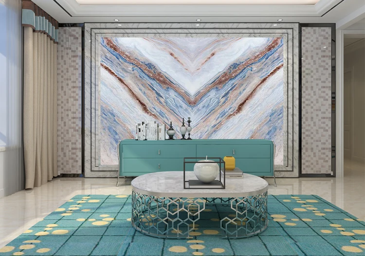 Waterproof Marble Sheet 3mm PVC UV Board for Wall Decoration