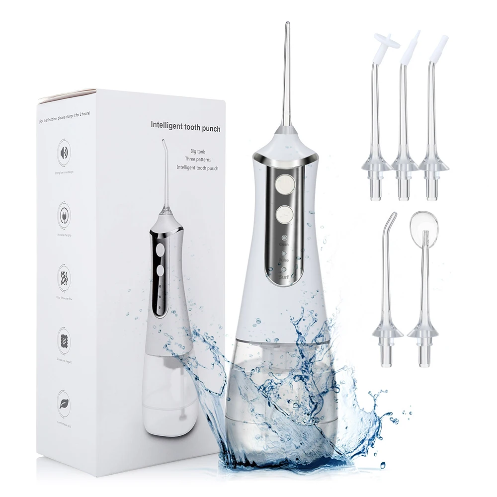 Home Travel Use 3 Working Modes Dental Spa Oral Irrigator With Detachable 350ml Water Tank