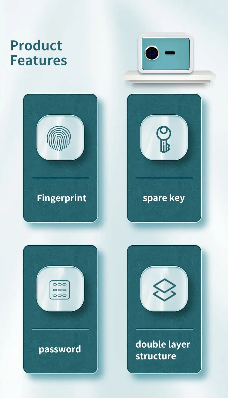 CEQSAFE Mini Metal Money Cash Box with Combination Lock Safe for Security manufacture