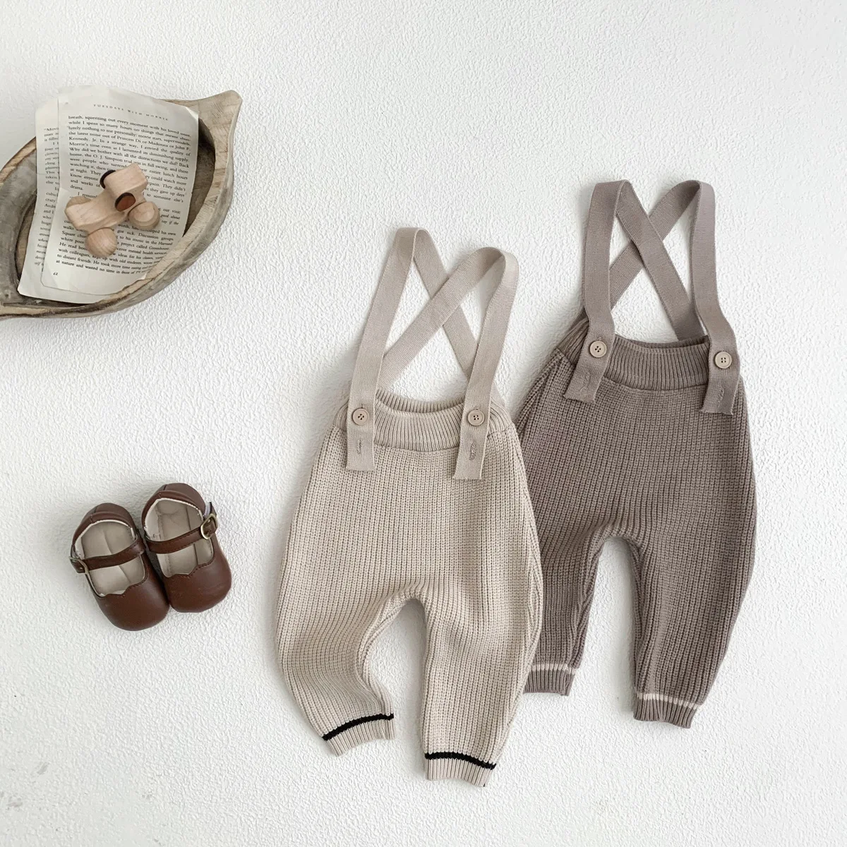 Wholesale 2022 Autumn Knitted Baby Toddler Suspender Pants Buy Baby Suspender Pants,Autumn