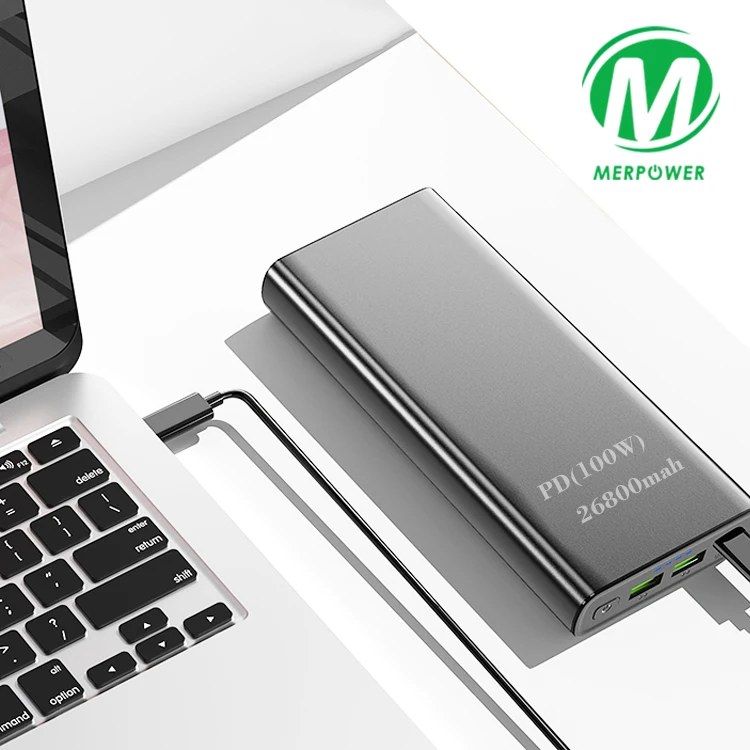 100W Super Fast Charge QC3.0 Pd Power Bank 20000mAh - China Power