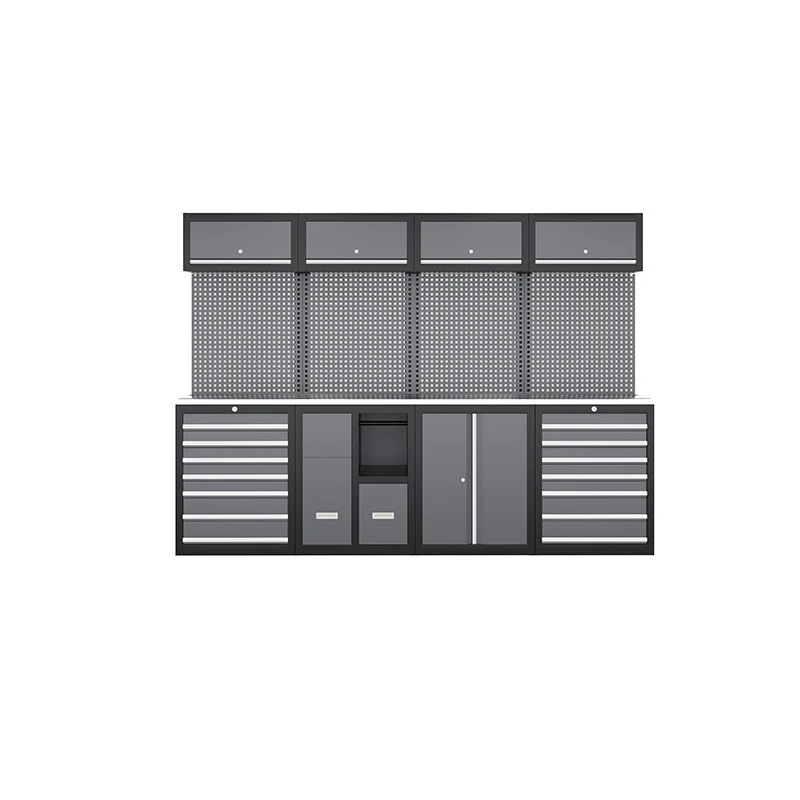 4-Unit Modular Tool Cabinet | OEM Factory Heavy-Duty Metal Workbench