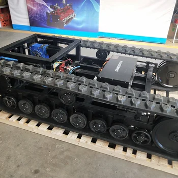 All-terrain Robot Crawler Platform Large&small Track Chassis Electric Remote Control Track Chassis Rubber Track Chassis System