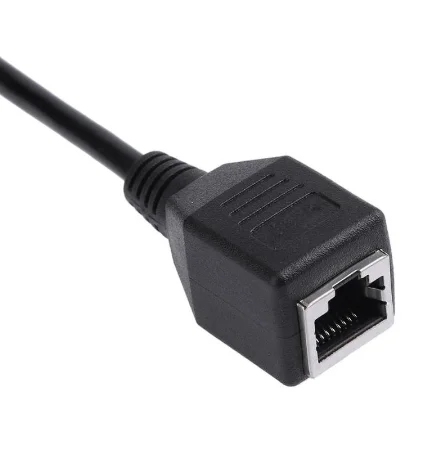 
 От 1 до 2 Female LAN Ethernet сетевой RJ45 разветвитель расширитель Подключите кабель переменного тока в комплект поставки входит адаптер удлинители для маршрутизатор ADSL переключатель  