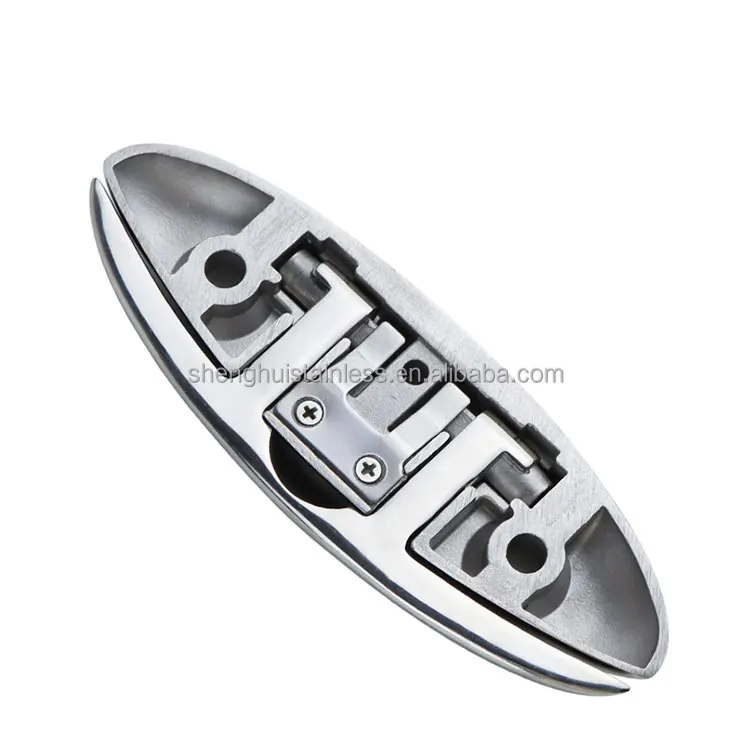 product yacht hardware cleat foldaway cast g316 stainless steel 129mm 5-5