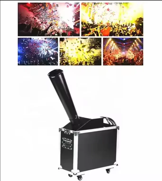Dmx Confetti Machine Small Stage Effect Confetti Cannon Machine Rainbow DMX Launcher for ...