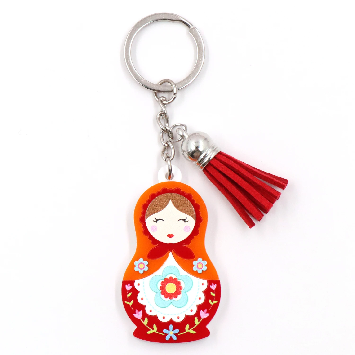 MD133KH1282 1piece New product CN Matryoshka doll TRENDY Acrylic Keychain