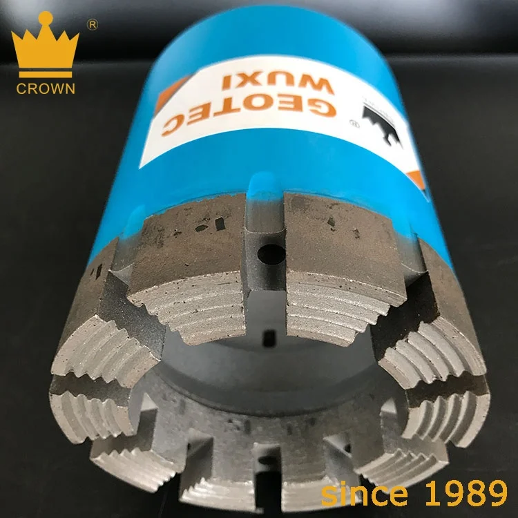 CROWN Mining Bit HQ3 Impregnated Diamond Bits Double Triple Tube Drill Rod Pipe Drilling