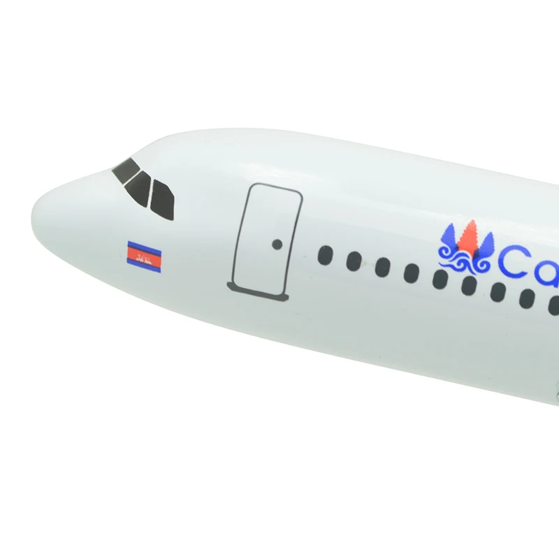 20CM Cambodia Angkor AIR AIRBUS A320 Passenger Airplane Diecast Aircraft Model 