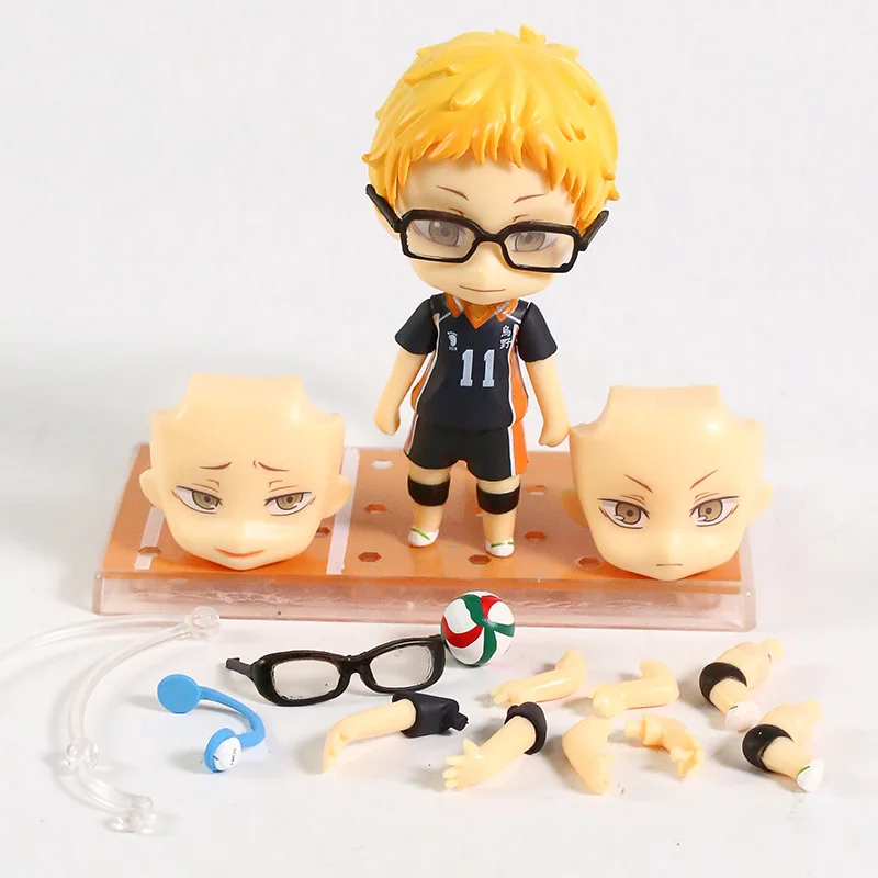 Фигурка аниме игрушки Q версии Haikyuu Kei Tsukishima #616 фигурка Коллекционная модель игрушка для подарка
