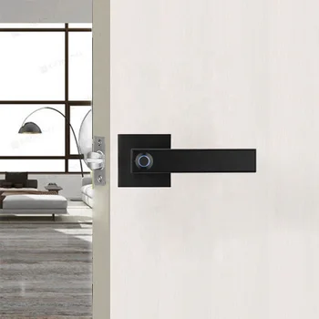 Pulido Electronic Biometric Handle Lever Smart Door Lock Optional Tuya Smart Lock
