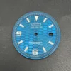 S Style Blue Dial Silver Index