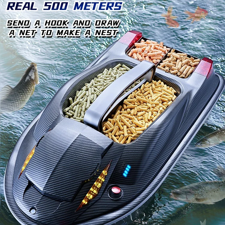 HJ807 Remote Control Trawler Fishing Boat Long-Distance Fishing Send Hook  Casting Bait Can Trawl Not Fall Down Double Motor - AliExpress