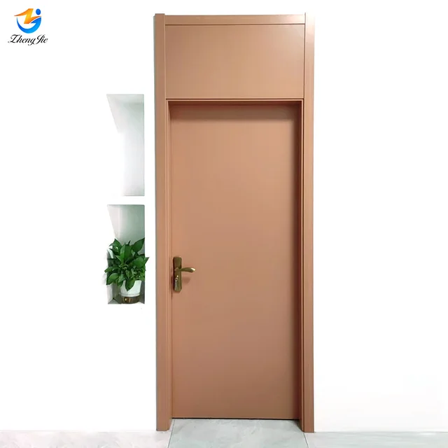 Modern Luxury Design Interior aluminum Doors With Aluminum Frame Bedroom Waterproof plywood prehung interior door