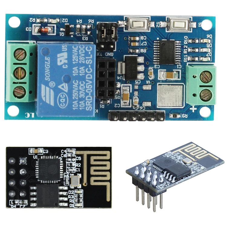 Amazon.co.jp: Wi-Fiリレーモジュール、ESP8266 5V Wifiリレー