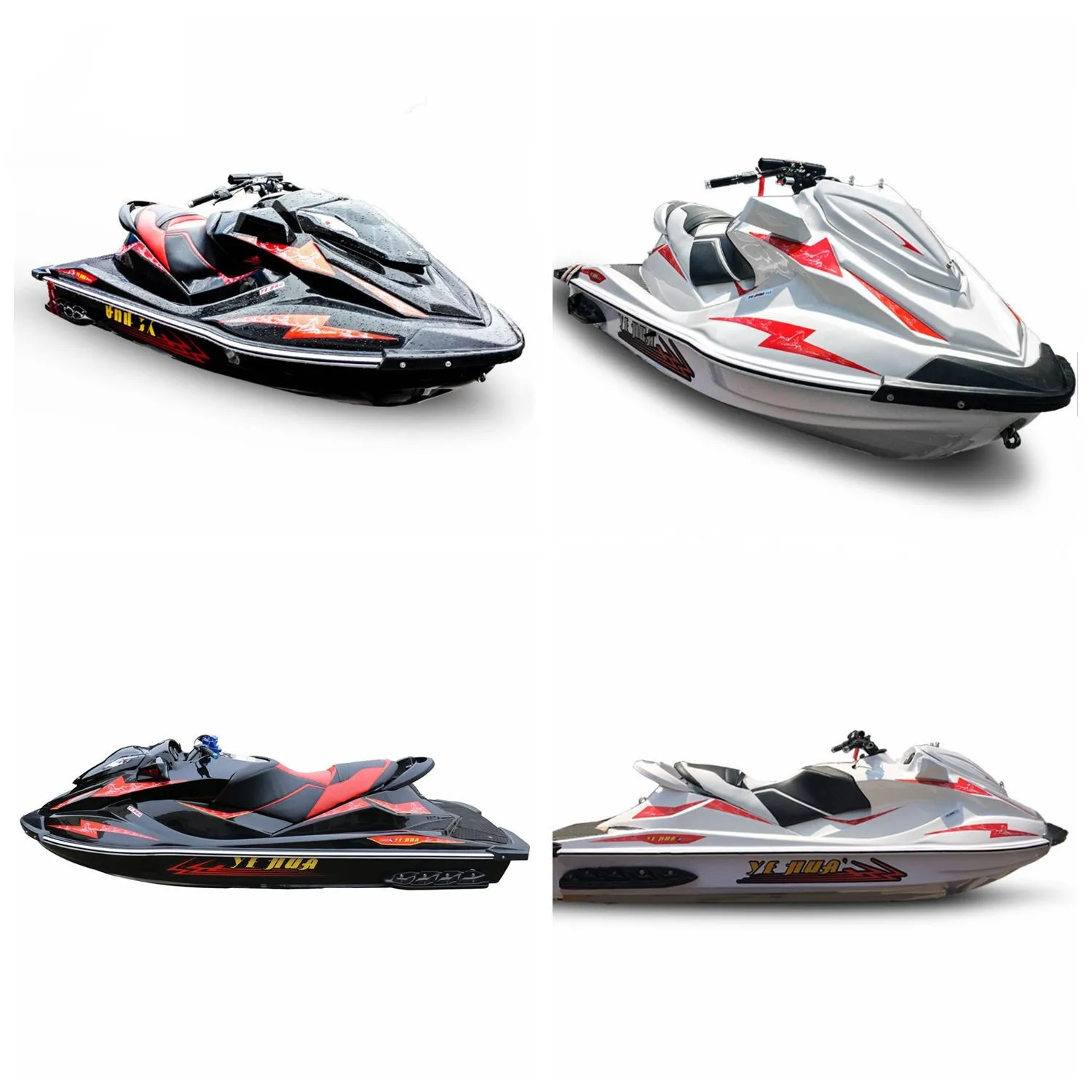 Mini Jet Boat 3person 1300cc Water Dual Recycling Water Jet Skis