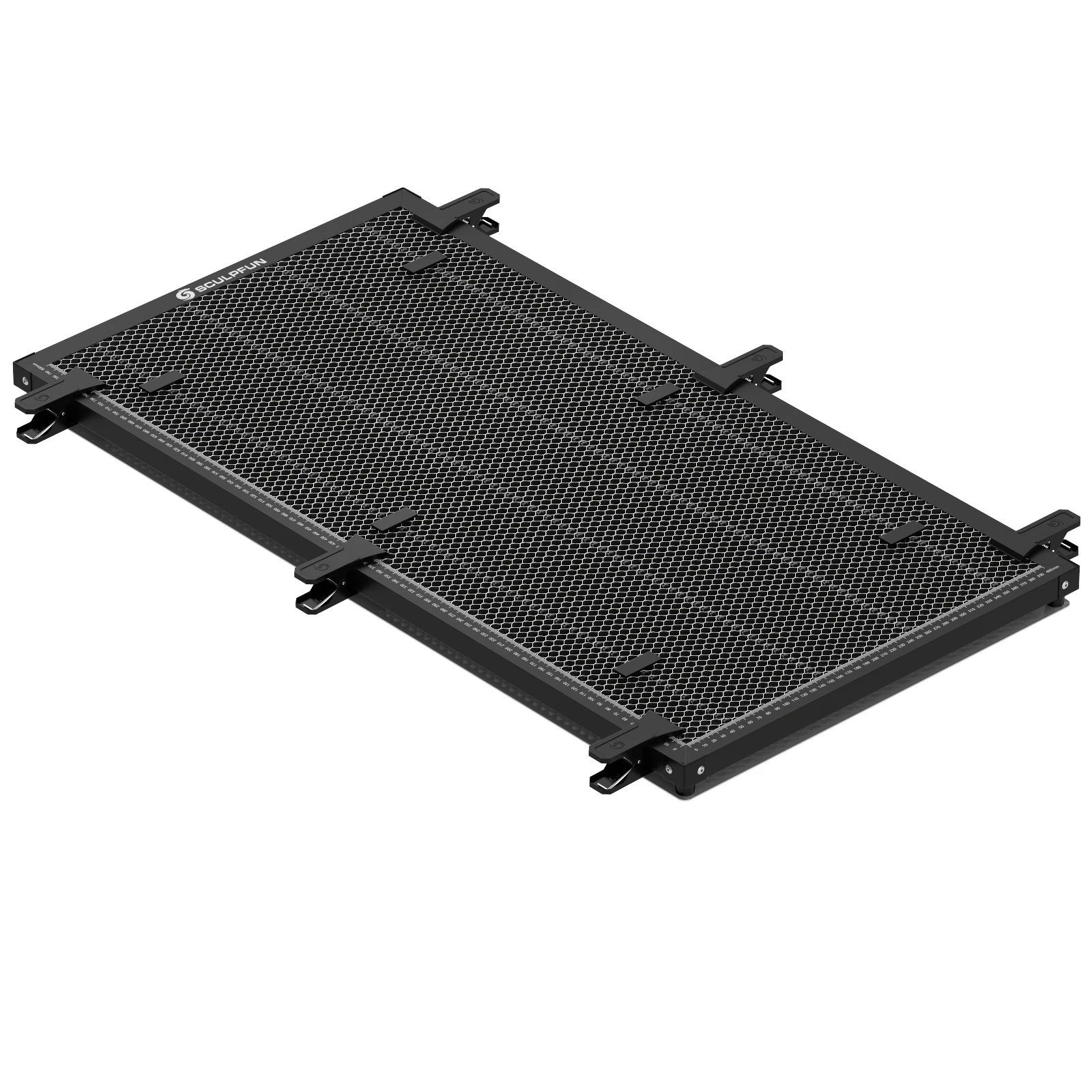 Mesa De Trabajo Con Panel De Nido De Abeja SCULPFUN Para Grabado Láser – 400x400x22 Mm, Compatible Con Diodo Y CO2, Fácil De Usar Y Súper Segura