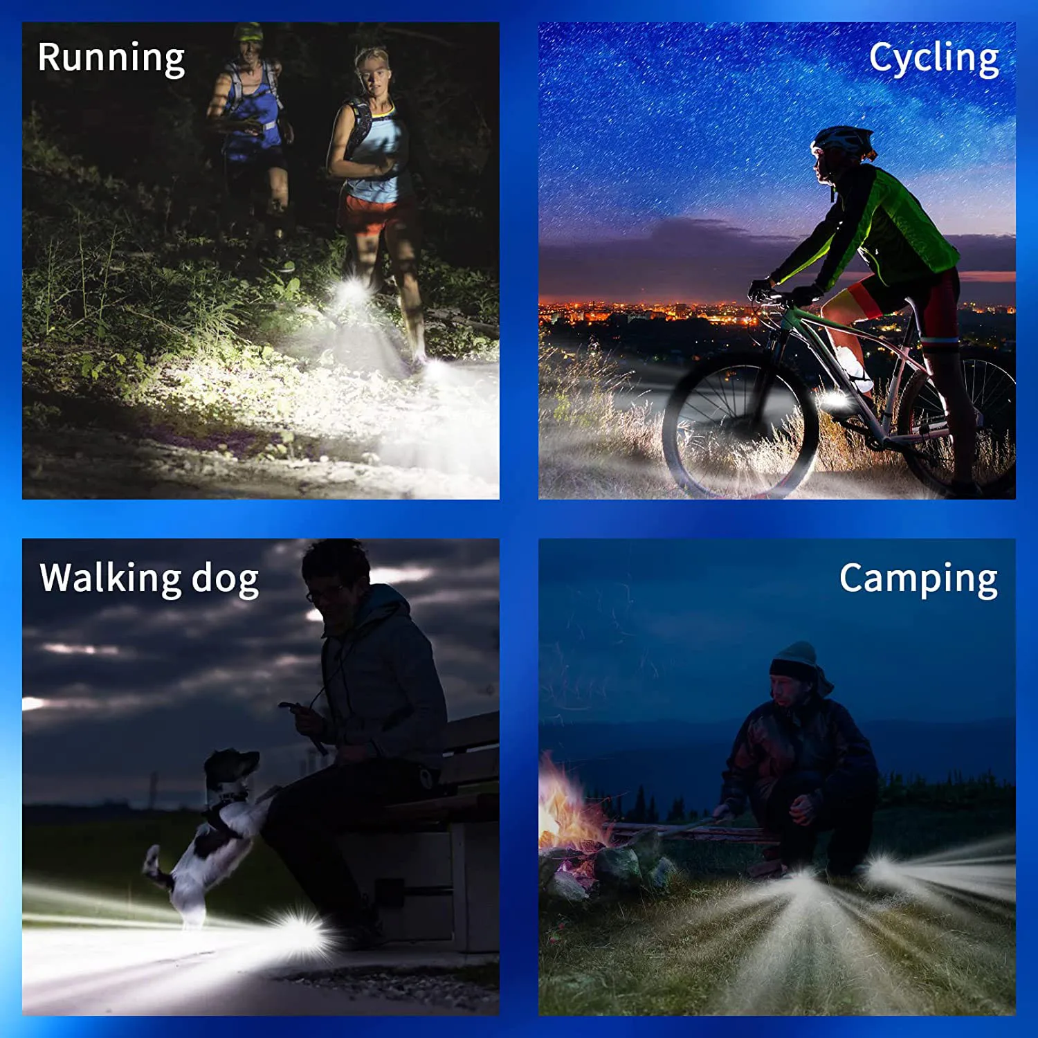 2 X Croc Shoes Headlights, 2 X LED Clogs Shoes Light, IPX5