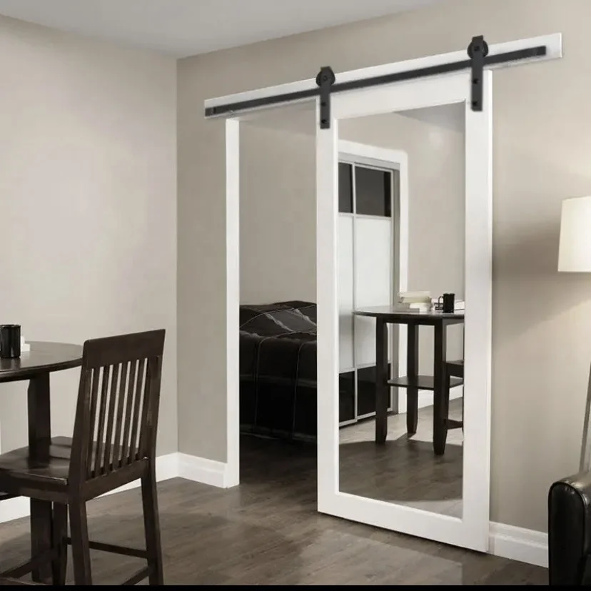 Soundproof Office Slab Grey Interior Sliding Barn Door Cheap Room Dividers