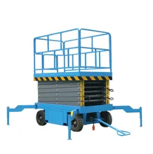 Small hydraulic elevator battery powered mobile scissor jack elevator platform