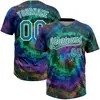 Tie Dye White-teal
