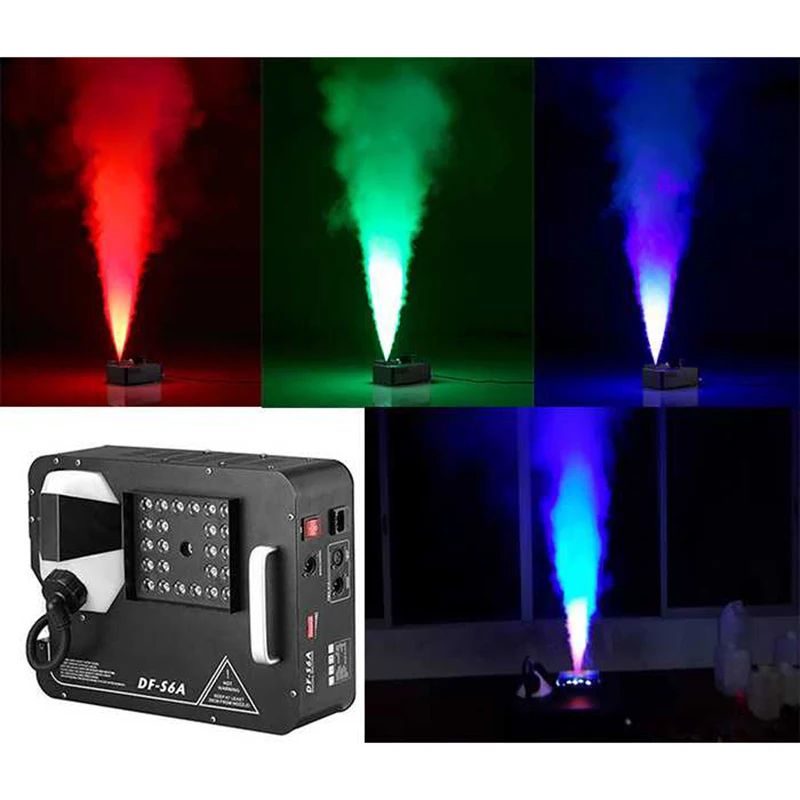 1500w Dmx Fog Machine 24x9w Led Rgb Pyro Vertical Smoke Machine