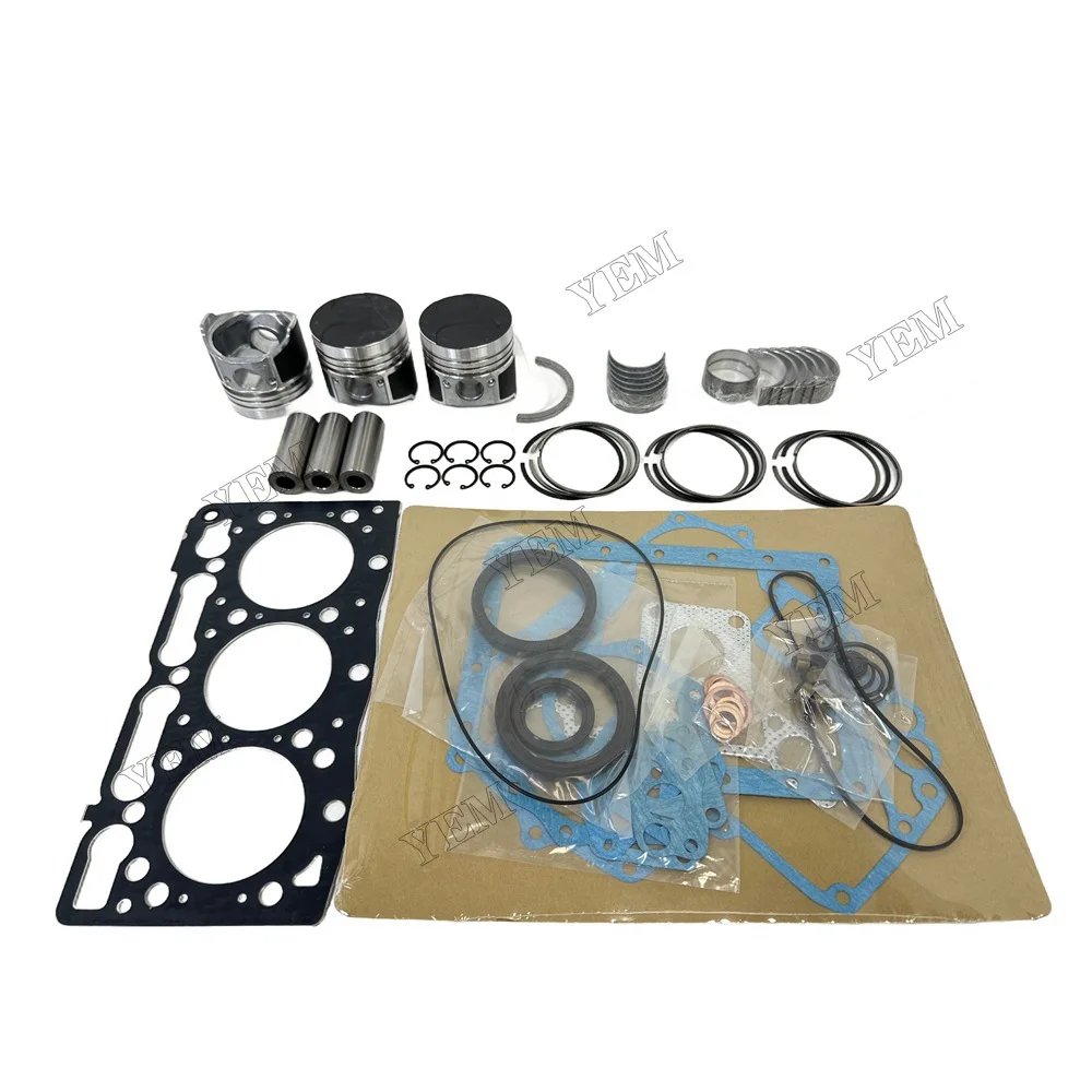 D905 Overhaul Re-ring Kit (No Cylinder Liner and Valve) for Kubota D905 D905E B905B B905H Engine B1700DT BX2200D BX23LB