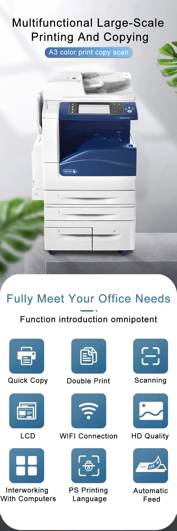 Lista de precios por configuración Xerox B225 Impresoras Multifunción  Blanco y Negro