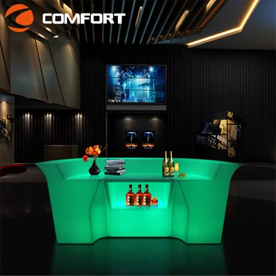 Manufacturer High Quality Waterproof Rechargeable LED Plastic Bar Furniture for Restaurants and Bars