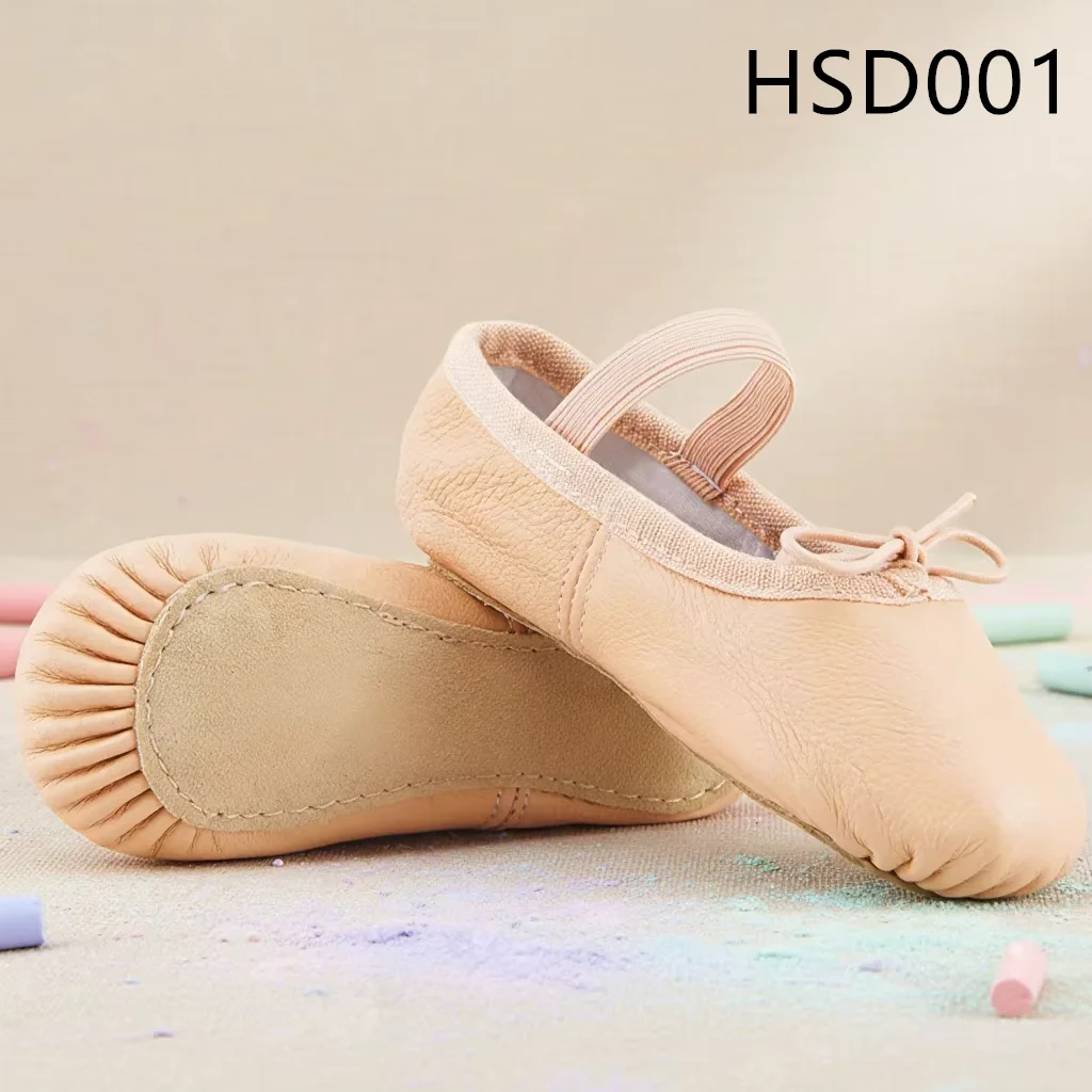 LXG,Ballet Competition Full Grain Leather Toddler/kids Dance Shoes Foldable Nude/black/pink Available Function Shoes HSD001