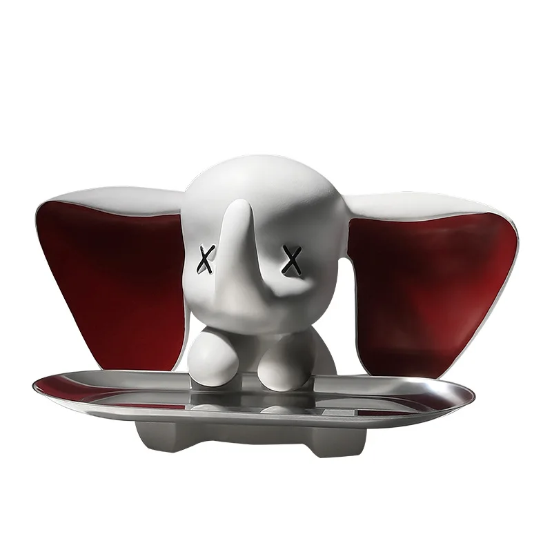 Лидер продаж 2023 Креативные украшения из смолы для хранения ключей в гостиной Дамбо