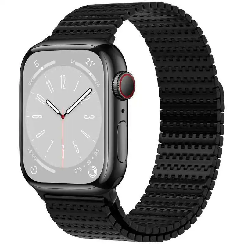 Magnetic Loop Stainless Steel Metal Strap For Apple Watch IWatch9 SE 8 7 6 5 4 Ultra 2 Strap