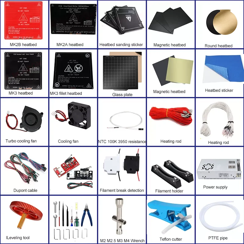 Запчасти для 3D-принтера Twotrees, запчасти для принтера «сделай сам», набор аксессуаров для 3D-принтера по низкой цене