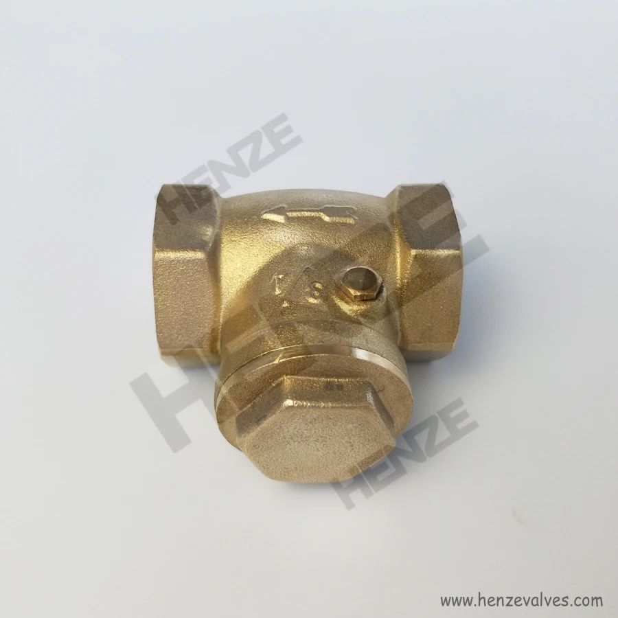 Brass Copper Threaded Swing Check Valve NPT or BSP PN CL WOG