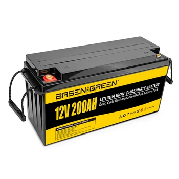 Basen rechargeable 24v batterie lithium ion lifepo4 battery pack 12V 100ah 200ah 300ah 12v lithium battery